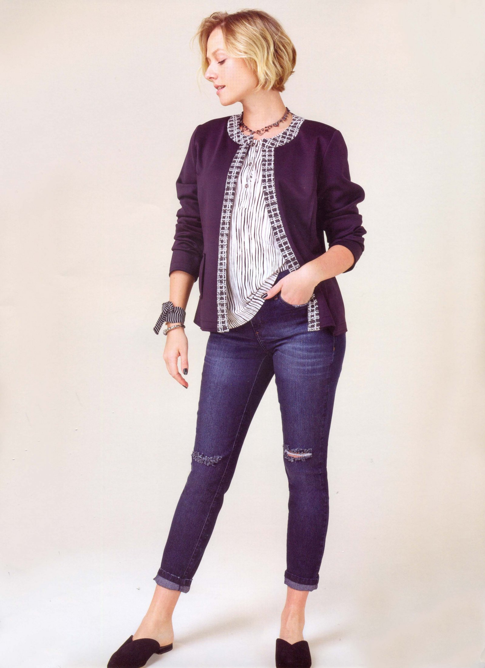 Blusa Malha Listras Scalon - Ref 331071 - R$ 229,90 