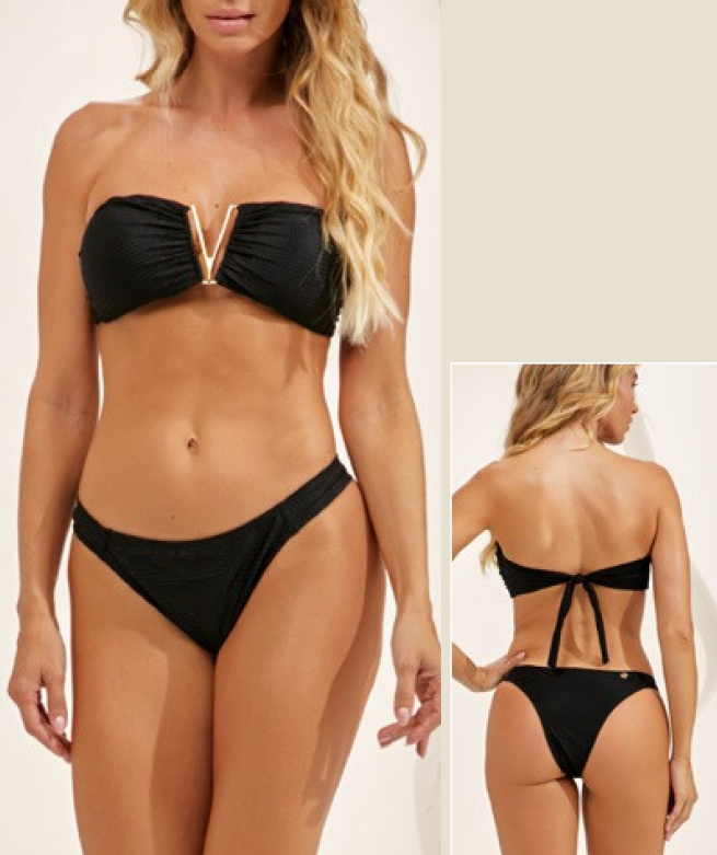 Biquini tomara que caia com textura - ref: 20592113 - R$ 559,90 em 6x de R$ 93,32