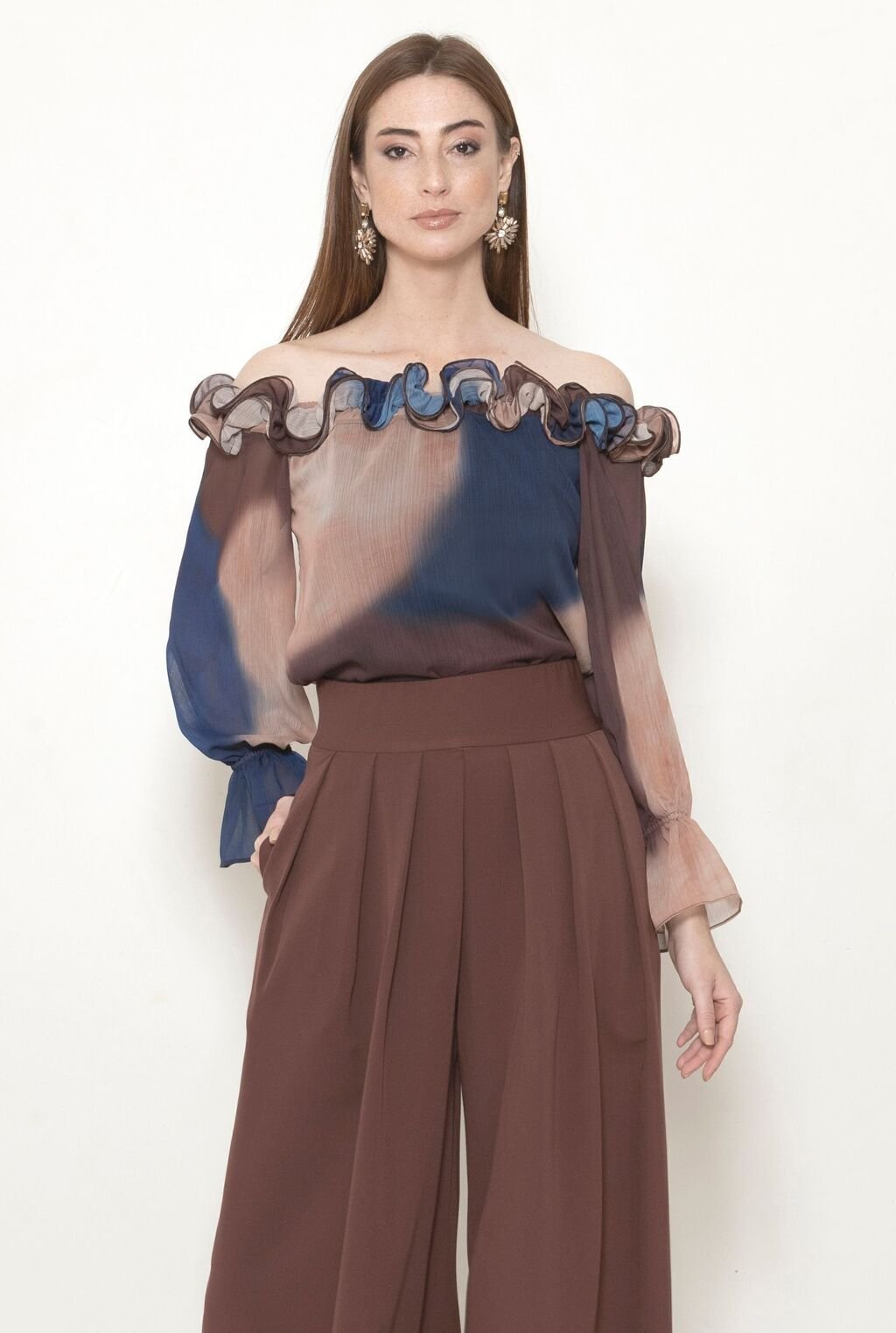 Blusa chiffon degradê - ref: 2612494 - R$ 869,90 em 6x de R$ 144,98