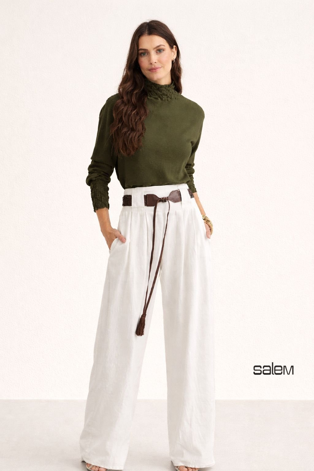 Blusa linha ponto favo - ref: 1013905 - R$ 439,90 em 6x de R$ 73,32