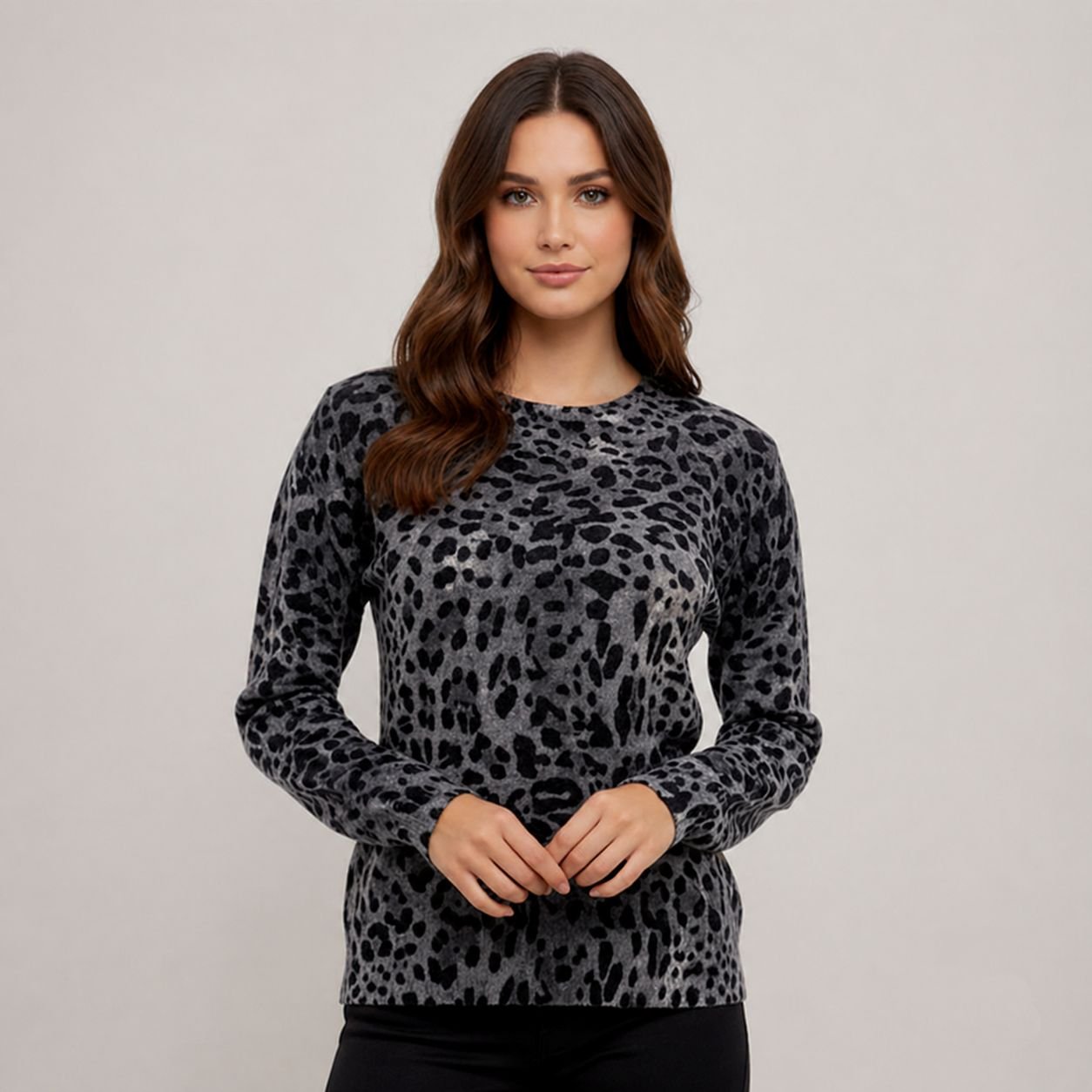 Blusa modal animal print - ref: 86833  - R$ 239,90   em 6x de R$ 39,98