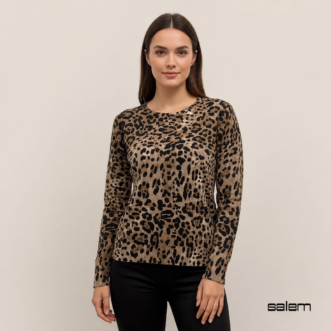 Blusa modal animal print - ref: 86833 - R$ 239,90 em 6x de R$ 39,98