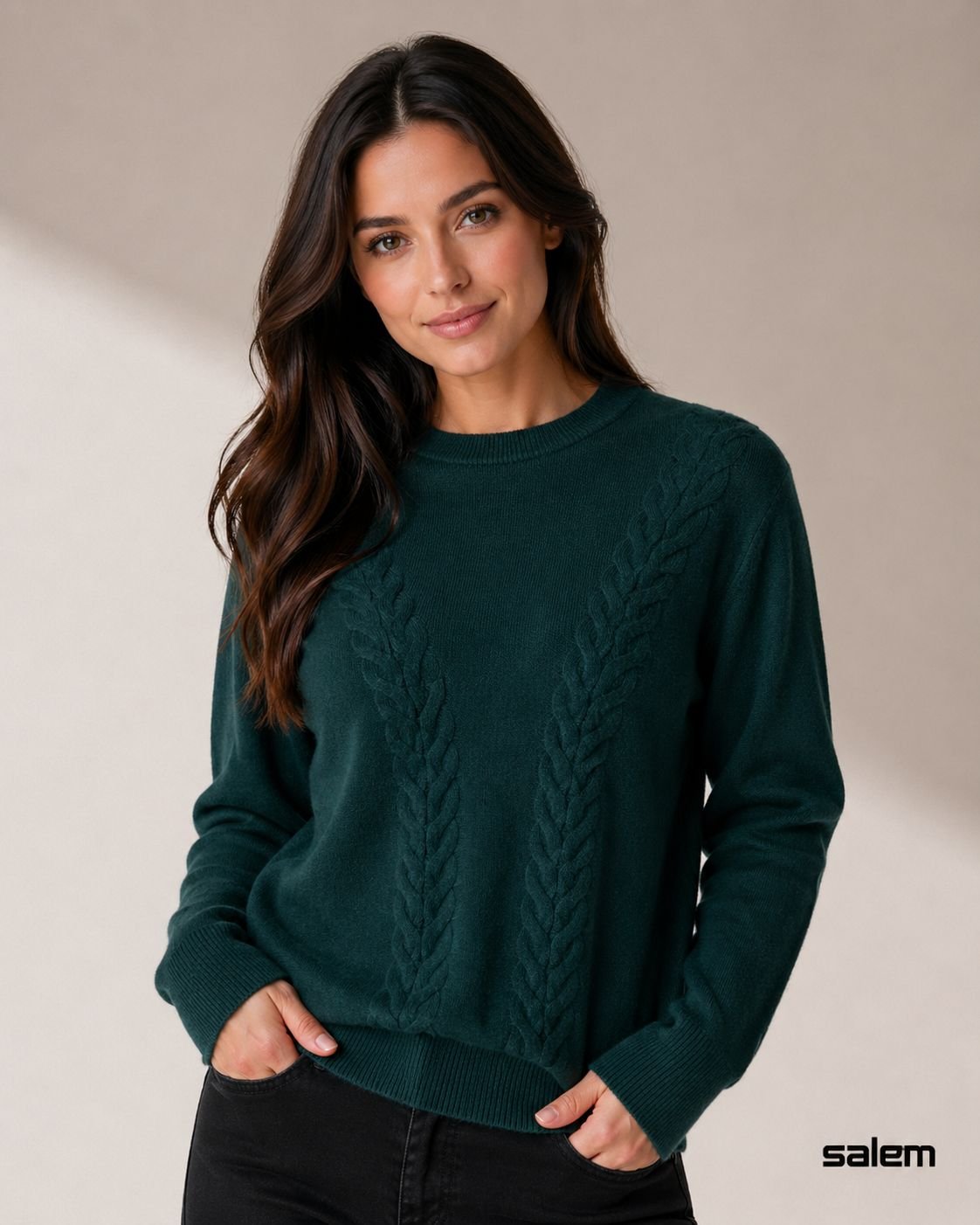 Blusa modal detalhe relevo - ref: 86524 - R$ 229,90 em 6x de R$ 38,32