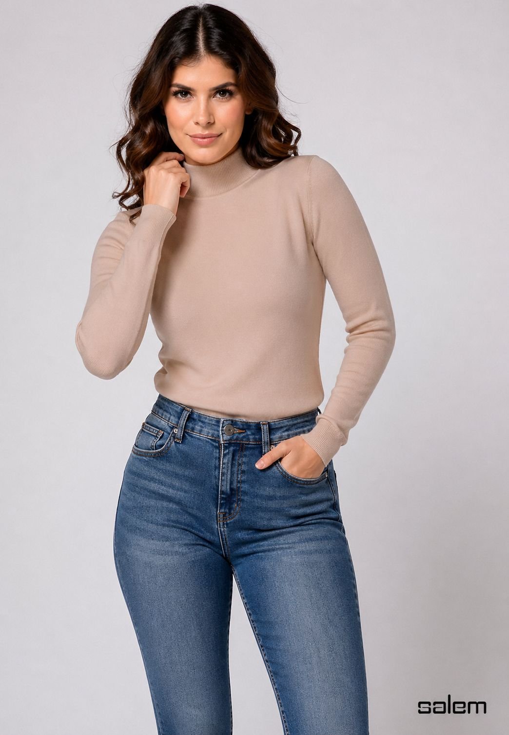 Blusa modal gola chaminé - ref: 86545 - R$ 149,90 em 6x de R$ 24,98