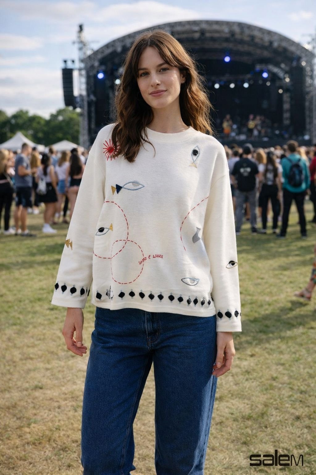 Blusa moleton ¨sonho é livre¨ - ref: 540842 - R$ 499,90 em 6x de R$ 83,31 + Calça jeans - ref: 540455 - R$ 419,90 em 6x de R$ 46,65