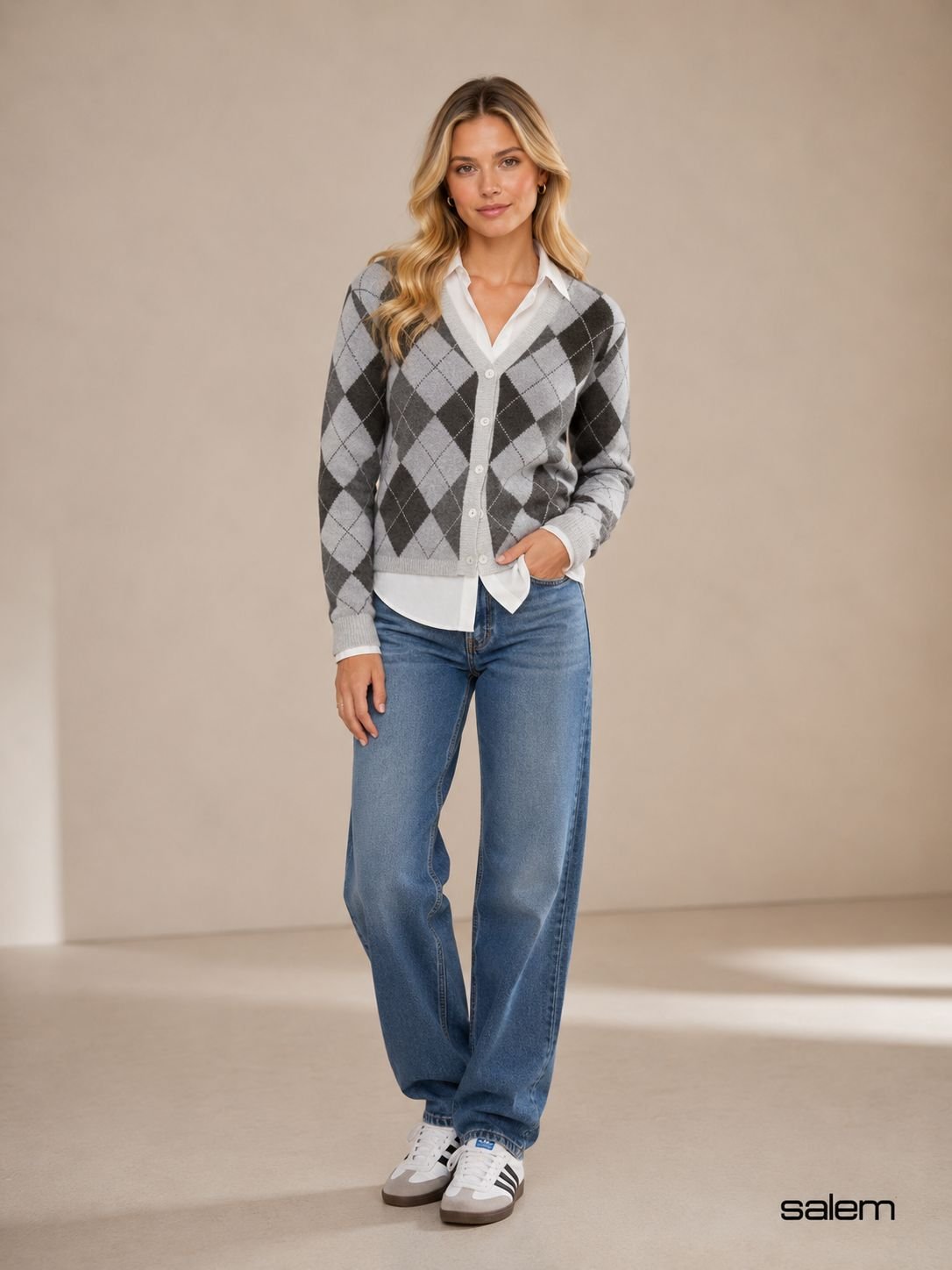 Cardigan modal estampa geométrica - ref: 25139 - R$ 249,90 em 6x de R$ 41,65