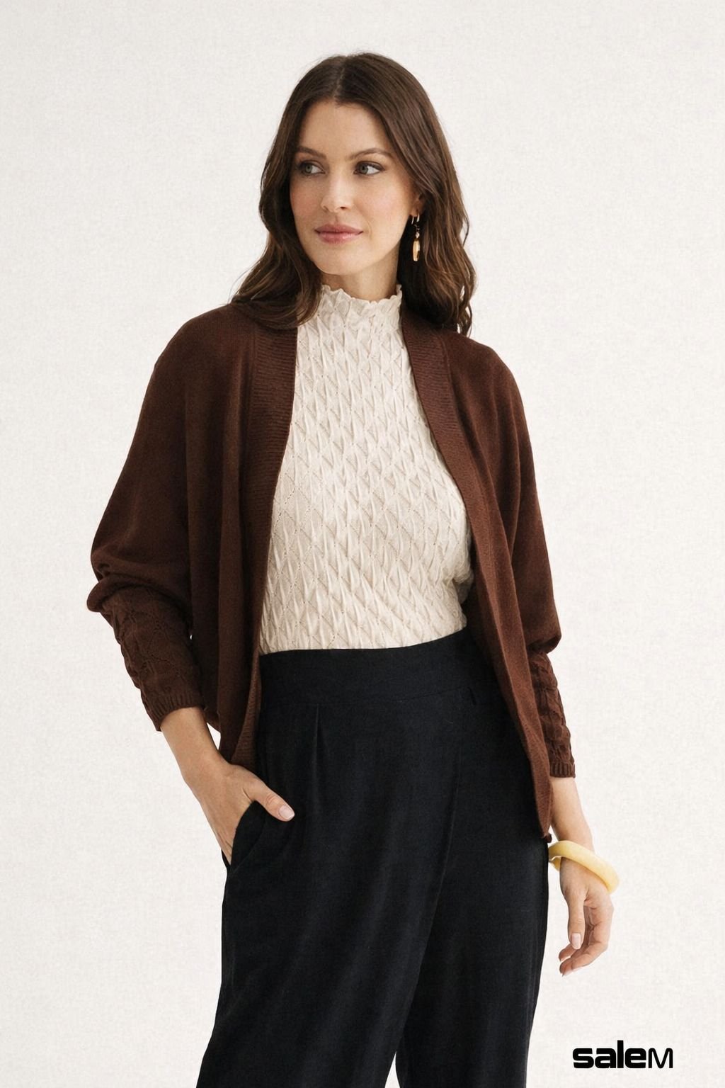 Casaqueto linha ponto favo - ref: 1013846 - R$ 689,90 em 6x de R$ 114,98