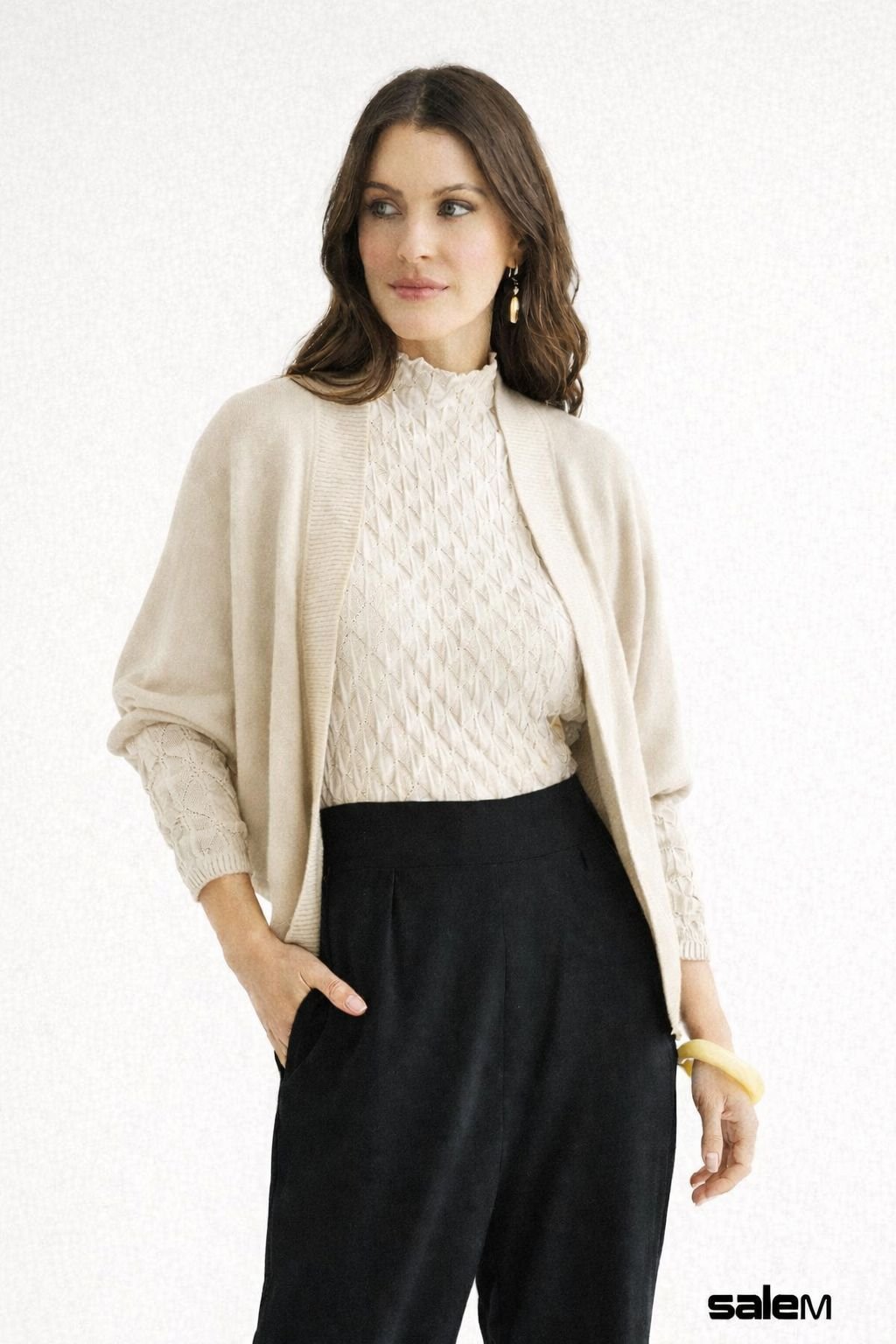 Casaqueto linha ponto favo - ref: 1013846 - R$ 689,90 em 6x de R$ 114,98