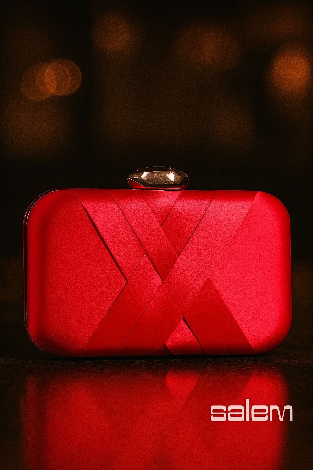 Clutch cetim com trama - ref: XS232 - R$ 329,90 em 6x de R$ 54,98