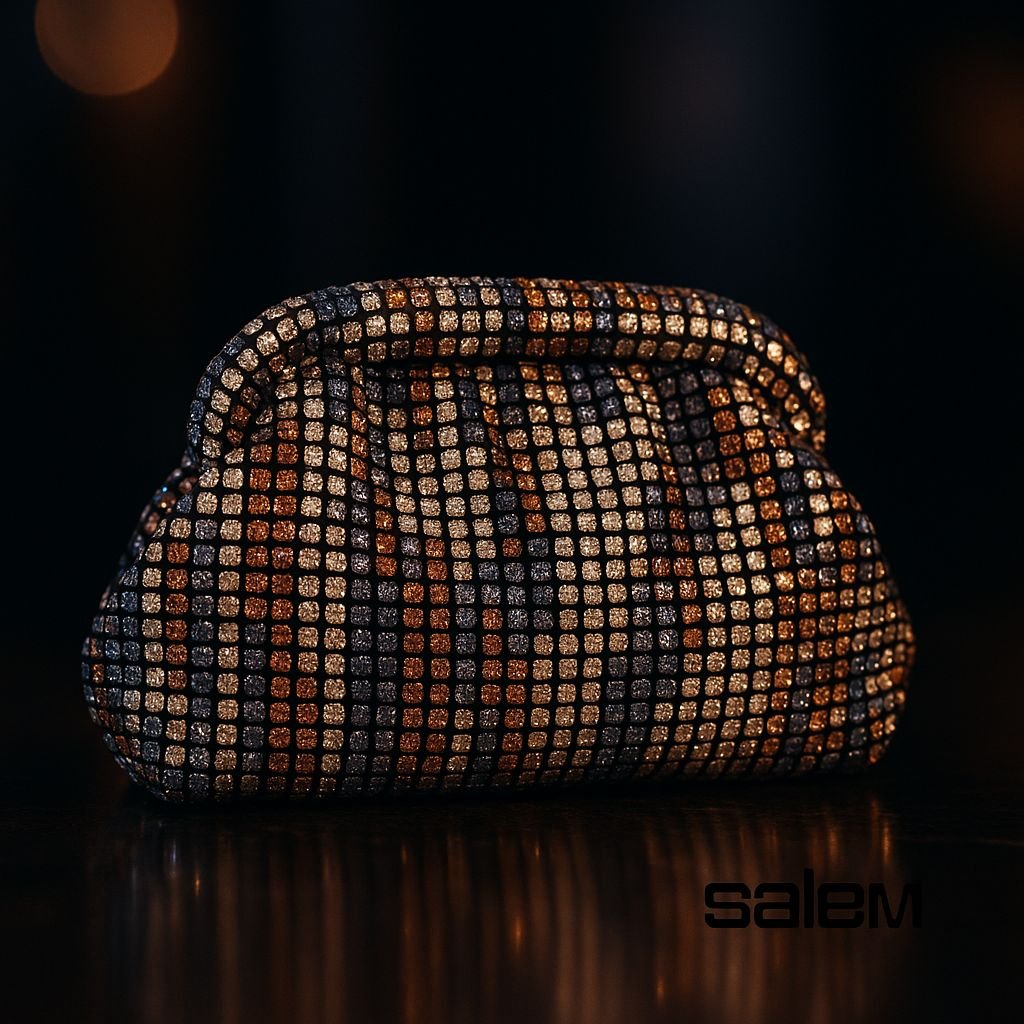 Clutch puff cristal - ref: C466 - R$ 439,90 em 6x de R$ 73,32