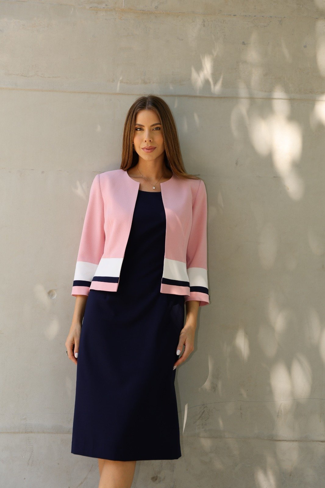 Conjunto crepe vestido com blazer - ref:  6627 - R$ 1.299,90 em 6x de R$ 216,65