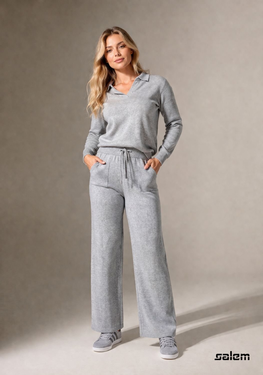 Conjunto modal calça com blusa estilo camisa - ref: 86675 - R$ 449,90 em 6x de R$ 74,98