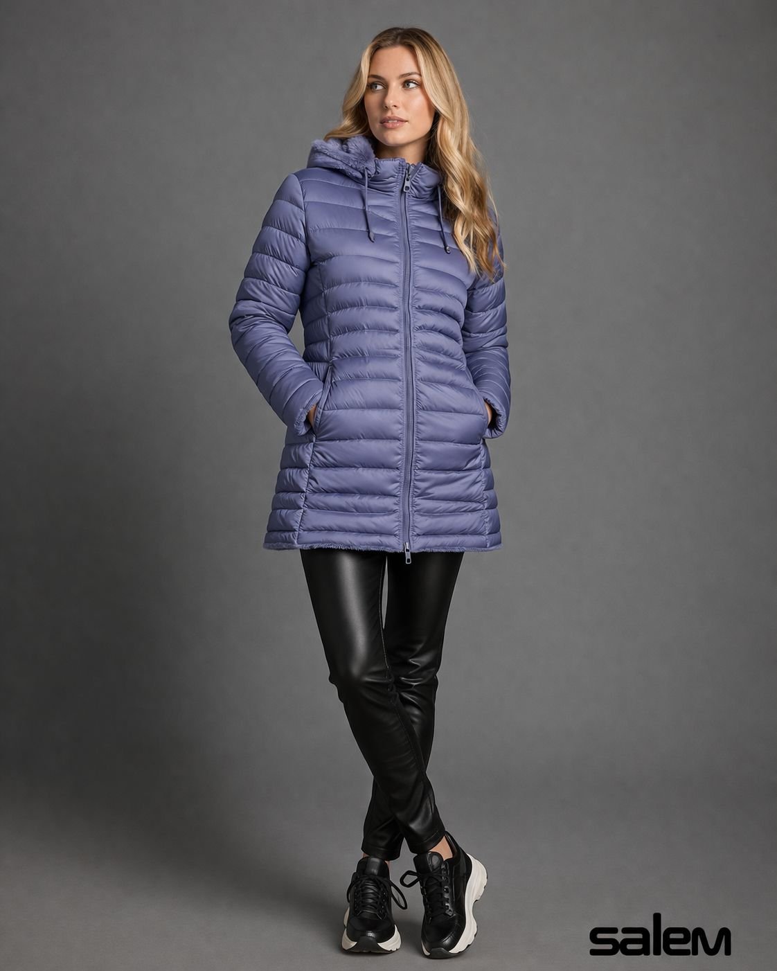 Jaqueta nylon pele reversível com capuz - ref: 0620297 - R$ 399,90 em 6x de R$ 66,65