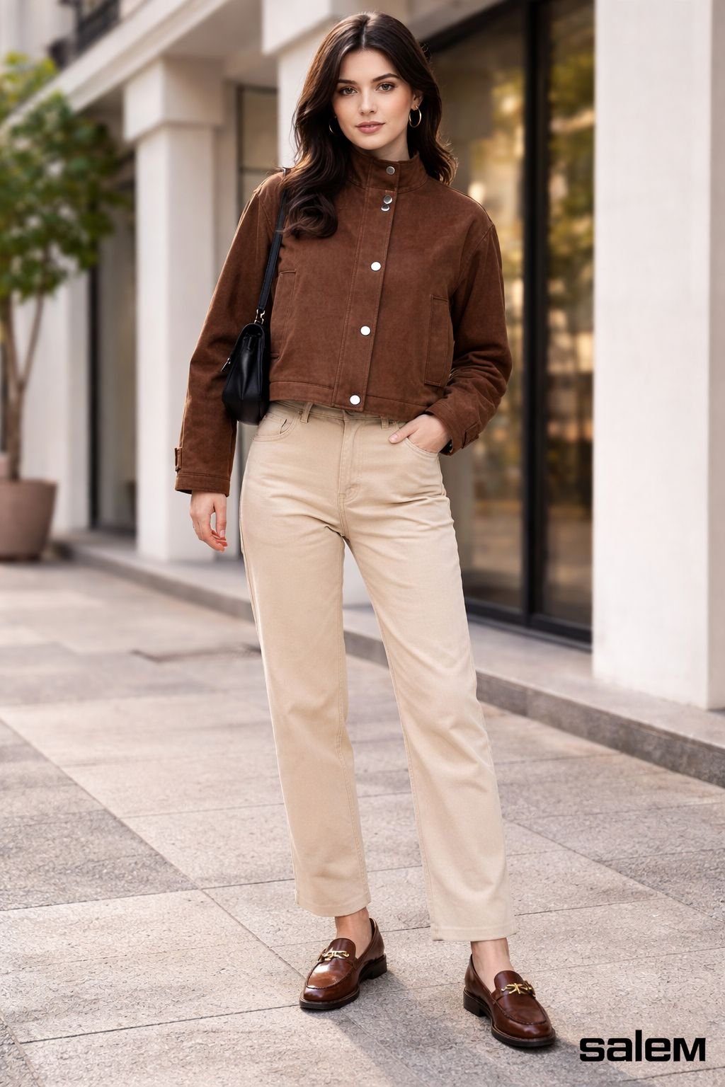 Jaqueta suede com botões - ref: 640485  - R$ 399,90 em 6x de R$ 66,65