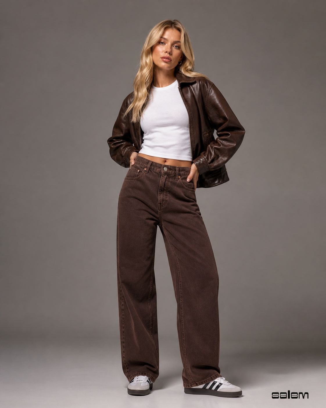 Pantalona jeans color - ref: 540299 - R$ 499,90 em 6x de R$ 83,32 