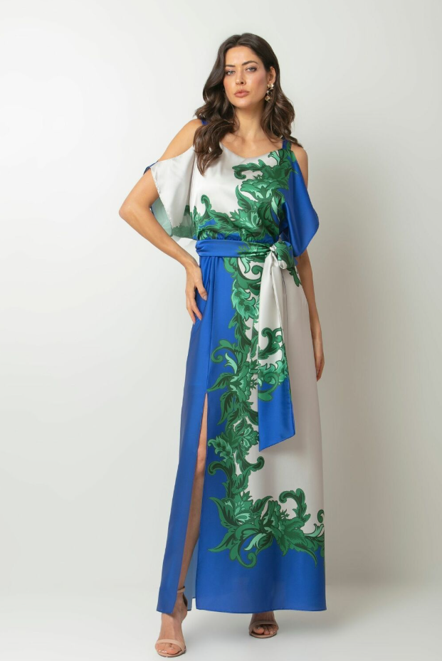 Vestido Cetim Estampado - Ref 2521118  - R$ 1.839,90    (1)