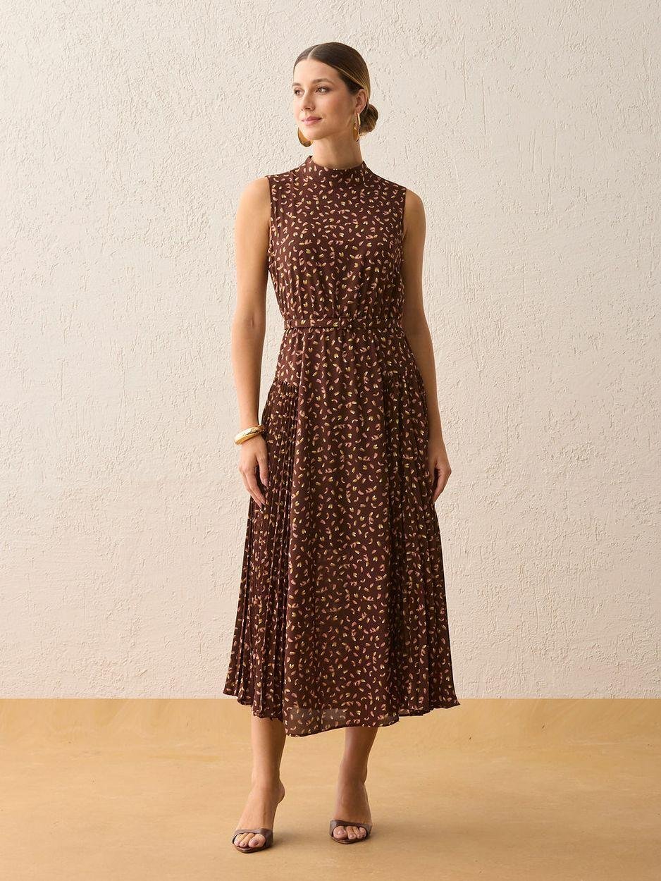 Vestido crepe estampado - ref: VE260135 - R$ 529,90 em 6x de R$ 88,32