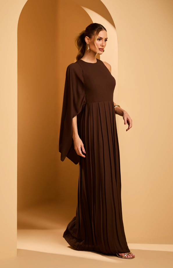 Vestido crepe um ombro - ref: 38064448 - R$ 899,90 em 6x de R$ 149,98