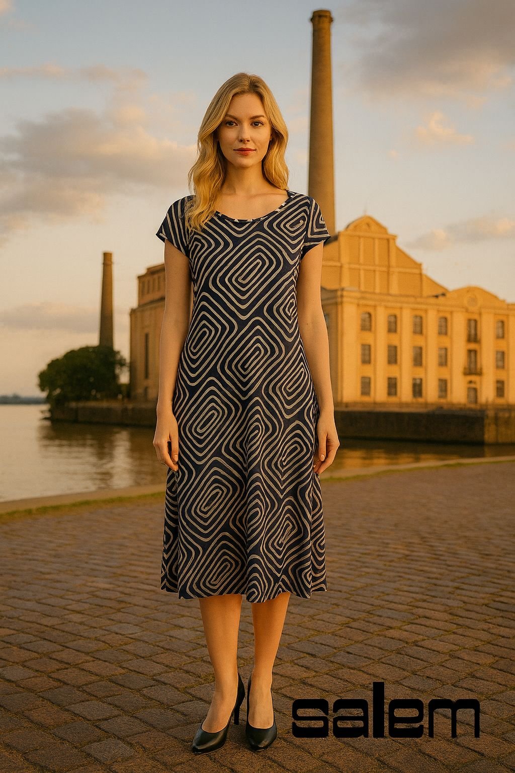 Vestido jersey estampado - ref: 5221511 - R$ 169,90  em 6x de R$ 28,32