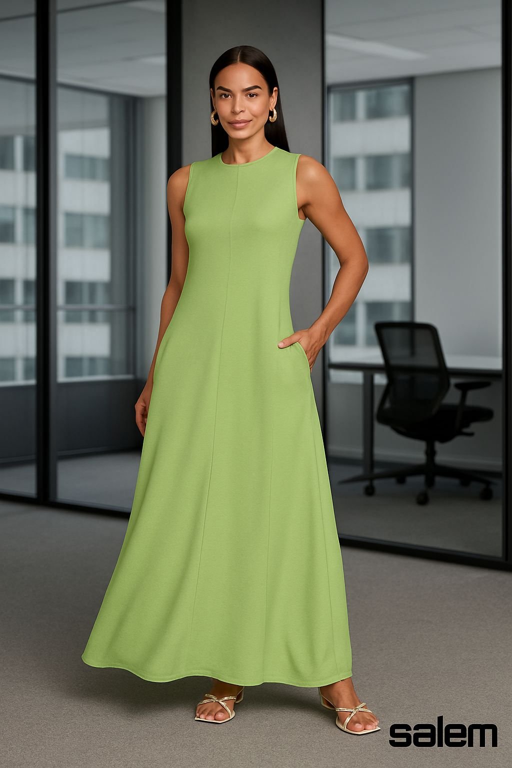 Vestido malha com bolso - ref: 38066449 - R$ 369,90 em 6x de R$ 61,65