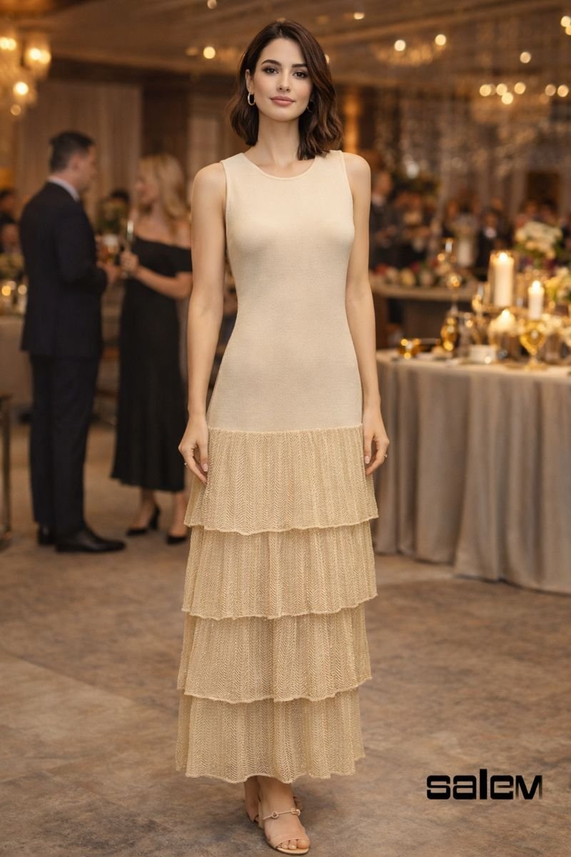 Vestido malha com lurex - ref: 1013080 - R$ 899,90 em 6x de R$ 149,98 