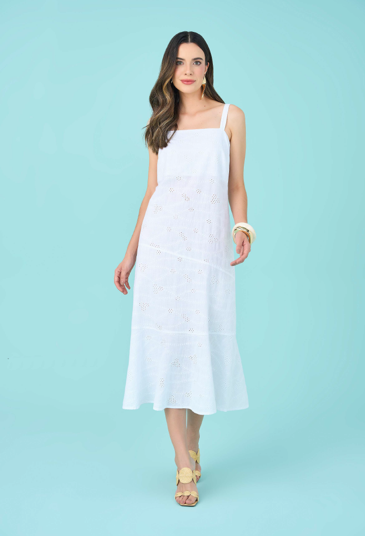 Vestido midi renda lasie Scalon - ref: 273170 - R$ 699,90 em 6x de R$ 116,65