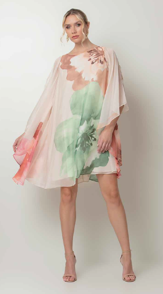 Vestido seda estampada - ref: 2521037  - R$ 1.899,90  em 6x de R$ 316,65